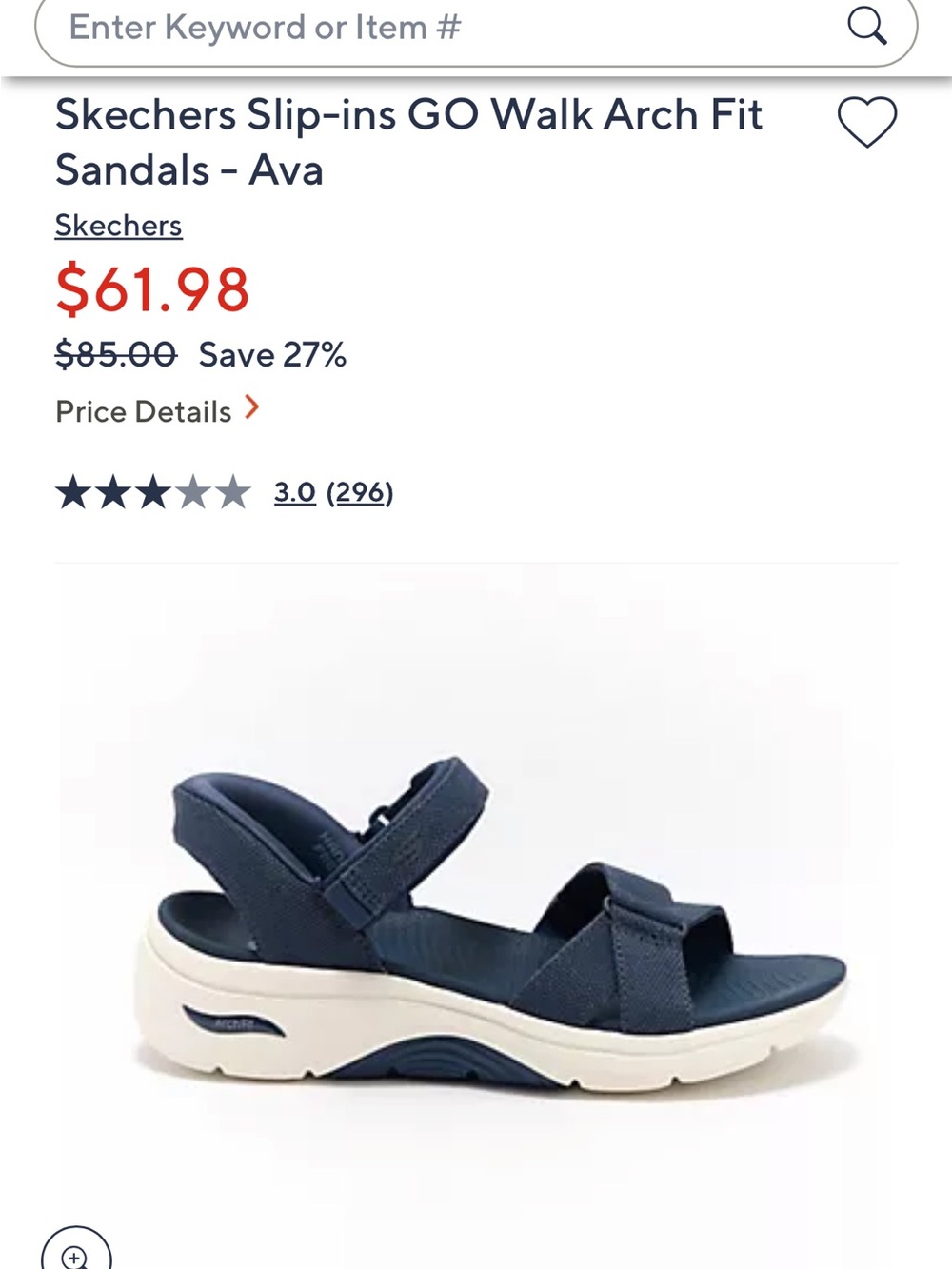 Skechers Slip-ins GO Walk Arch Fit Sandals - Ava